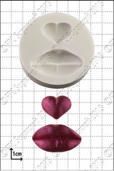 Picture of LIPS & HEART SILICONE MOULD